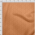 thumbnail image 4 of oneOone Silk Tabby Orange Fabric Conversational Moustache Sewing Material Print Fabric By The Yard 42 Inch Wide, 4 of 4