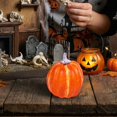 thumbnail image 6 of Cozival Small Realistic Artificial Pumpkin with Vine, Mini Decorative Pumpkin for Fall Home Decor, Thanksgiving ,Table Centerpiece,5x8.5cm, 6 of 7