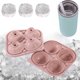 thumbnail image 4 of Juego De 4 Tapas De Silicona Con Rejilla Para Alimentos, Redondas, 6,8 Cm, Fáciles De Usar | Hielo/Cócteles/Postres 4 En 1 (13,5 X 13,5 Cm), 4 of 6