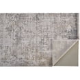 thumbnail image 4 of Feizy Home Collection 3' x 5' Ivory and Gray Gradient Luster Rectangular Area Throw Rug, 4 of 4