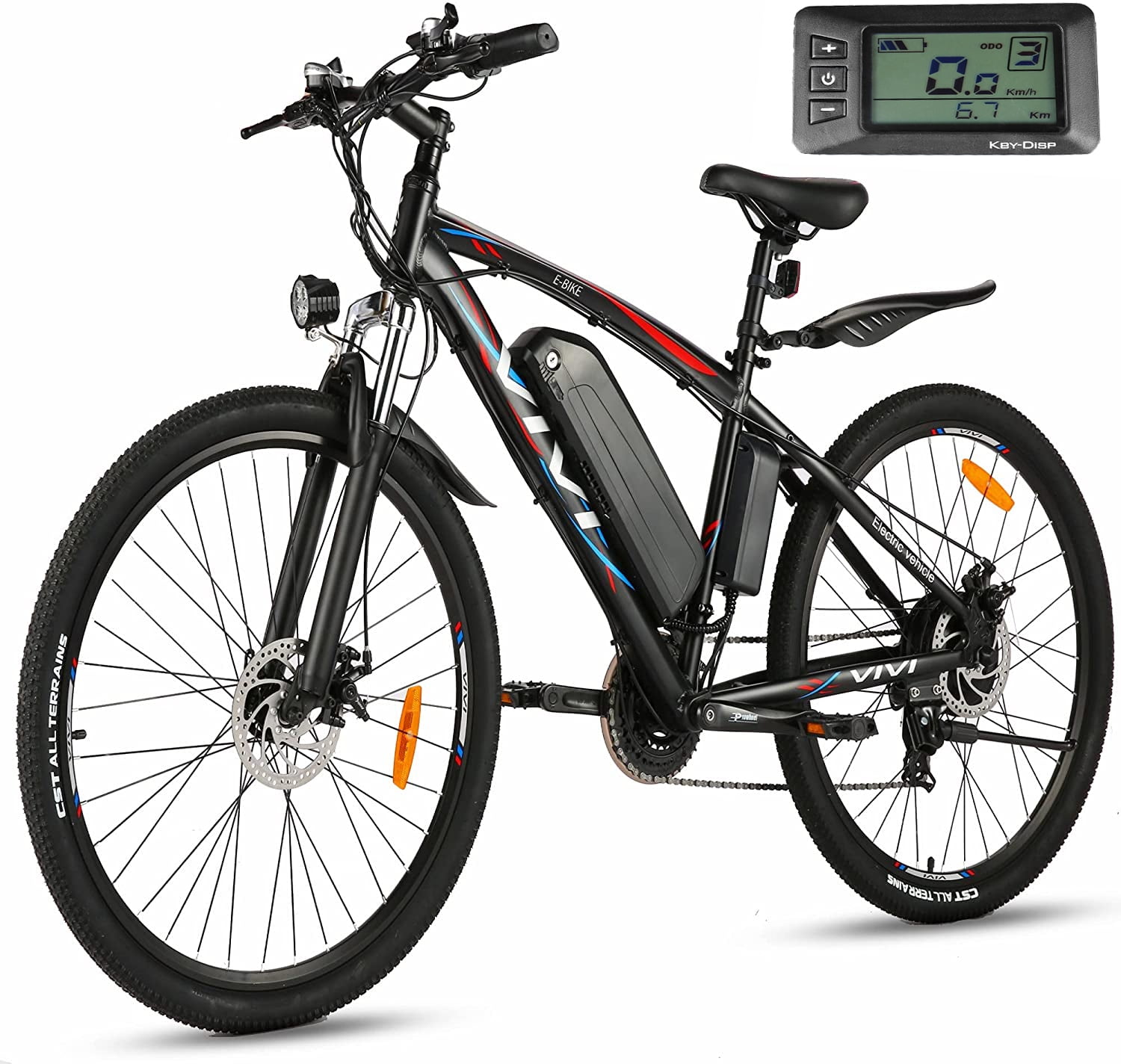 Vivi 27.5" 500W Electric Mountain Bike, Electric Bicycle for Adults