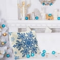 thumbnail image 4 of DecorX Christmas Blue Pillow Covers 18×18 Inch Set of 4 Farmhouse Pillow Covers Holiday Rustic Linen Pillow Case for Sofa Couch Christmas Blue Decorations Throw Pillow Covers, 4 of 7