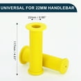 thumbnail image 5 of Unique Bargains Bike Handlebar Grips Covers 117mm Long Soft Bicycle End Grips Protector Yellow 1 Pair, 5 of 6