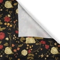 thumbnail image 6 of Ambesonne Dark Floral Valance & Curtain, Flowers Victorian Art, 55"x45", Burgundy and Pale Coffee, 6 of 7