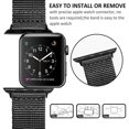 thumbnail image 3 of CIRUTVAL Braided Fabric Woven Wristbands Compatible with Apple Watch Bands 44mm 38mm 40mm 45mm 41mm 42mm Ultra 49mm Women Men, Nylon Band Quick Release Strap for iWatch Series 9 8 7 SE 6 5 4 3 2 1, 3 of 14