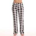 thumbnail image 2 of IYYVV Women's Pajama Pants Stretch Lounge Pants Drawstring Comfy Sleep Bottoms with Pockets 2024 Black XL, 2 of 7