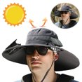thumbnail image 1 of Ventilador Batería Litio Larga Duración Carga Solar Viento Verano Sombrero Protección Solar Sombrero Con para Hombres Secado Rápido (el Oscuro Requiere Embalaje OPP Independiente), 1 of 9