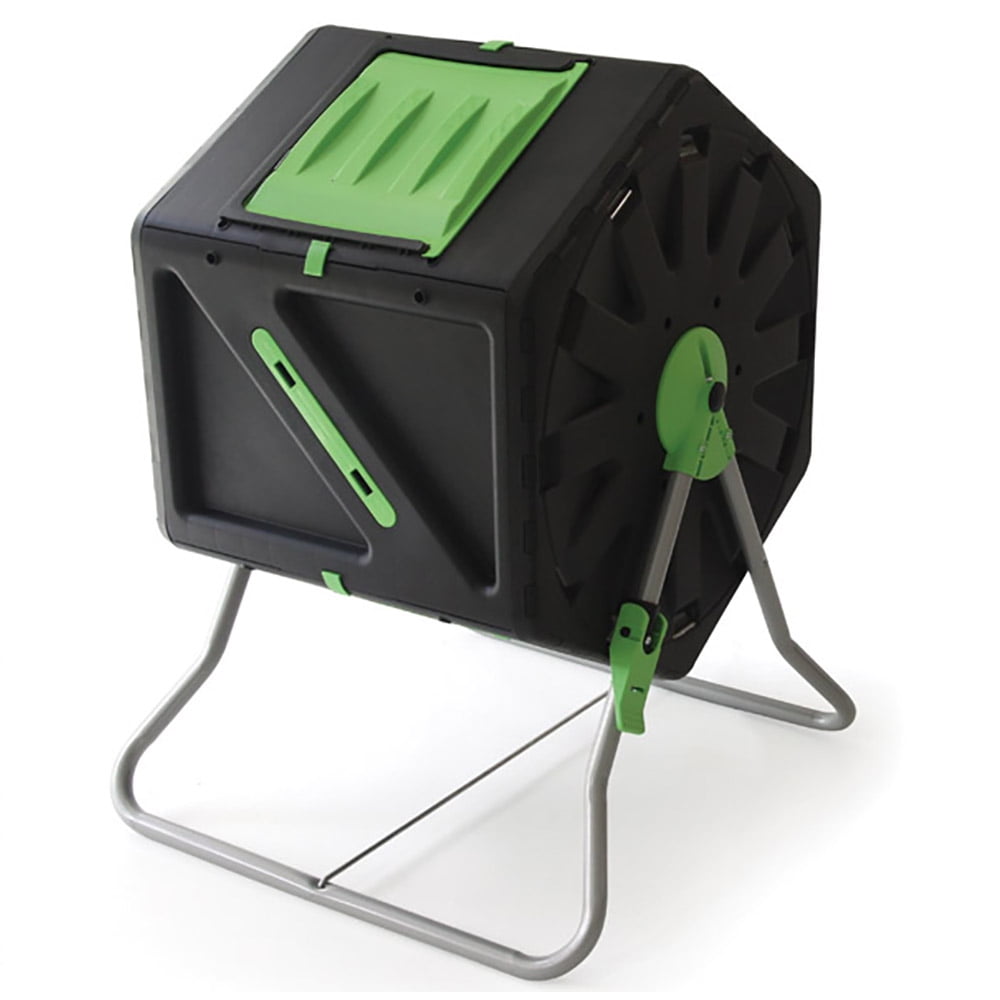 Miracle-Gro DFSC105 105 Liter 28 Gallon Bin Tumbling Garden Waste Soil ...