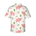 thumbnail image 3 of Naloa Funny Little Pigs Authentic Hawaiian Shirt, Men's Tropical Aloha Shirt for Summer Parties Vacations - Small, 3 of 9