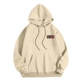 thumbnail image 5 of MHFRRA Sudaderas y Sudaderas para Hombre para Uso Casual, Suéter Acogedor con Diseño Estampado, Ajuste Holgado para Otoño E Invierno Beige, 5 of 5