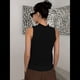 thumbnail image 4 of Suéter de Punto de Verano para Mujer, Camiseta Sin Mangas con Cuello Redondo de Crochet, Blusa Informal Sin Mangas con Aberturas Negro S, 4 of 9