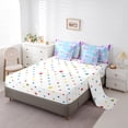 thumbnail image 5 of Manfei Cartoon Mermaid Girl Bedding Comforter Set 7pcs,Ocean Princess Queen Bedding Sets Super Cozy,Kawaii Sea Animal Queen Sheet Sets,Ultra Soft Home Decor,Reversible, 5 of 8