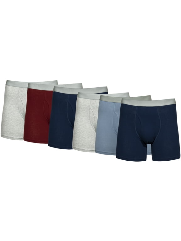 Men's Cotton Stretch Boxer Briefs, 6-Pack