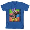 thumbnail image 3 of Five NIghts At Freddy's Paper Tear Animatronic Mash-Up Boy's Royal Blue T-shirt-Large, 3 of 6