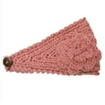 thumbnail image 3 of Wrapables® Hand Knit Floral Headband, Pink, 3 of 4