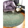 thumbnail image 1 of Unique Loom 3125276 6 x 6 Pi Muse Austin Rond Tapis&44; Vert, 1 of 2