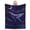 Purple, variant on Whale Blanket Starry Night Sky Crescent Moon Cosmic Galaxy Throw Couch Sofa Bed Decor 50x40