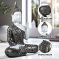thumbnail image 3 of Accent Collection Small Meditating Buddha Statue 12" Tabletop Centerpieces Home Decor Gifts, Desktop, Shelf Shrine Ornament, 3 of 5