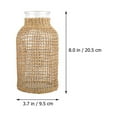 thumbnail image 5 of QIFULL Qifull Glass Vase Khaki Rattan Woven Flower Arrangement Container for Decor 1Pc, 5 of 10