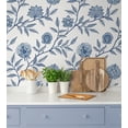 thumbnail image 6 of Stacy Garcia Home Blue Lagoon Jaclyn Peel and Stick Wallpaper, 6 of 8