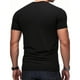 thumbnail image 4 of Casual Summer Tops Color Bloqueado Cuello Redondo Manga Corta Top, Camiseta Deportiva Elástica de Poliéster para Hombres, Uso Diario Y Actividades Al Aire Libre, 4 of 7