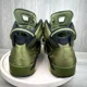 thumbnail image 4 of Ni - ke Ni - ke Air Jordan 6 Retro Pinnacle Flight Jacket Green Mens 9.5 AH4614-303 Sneaker, 4 of 5