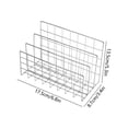 thumbnail image 3 of Btomtd Iron Metal Three Bookshelf Book Stand Desktop File Book Organization And Storage, 3 of 6