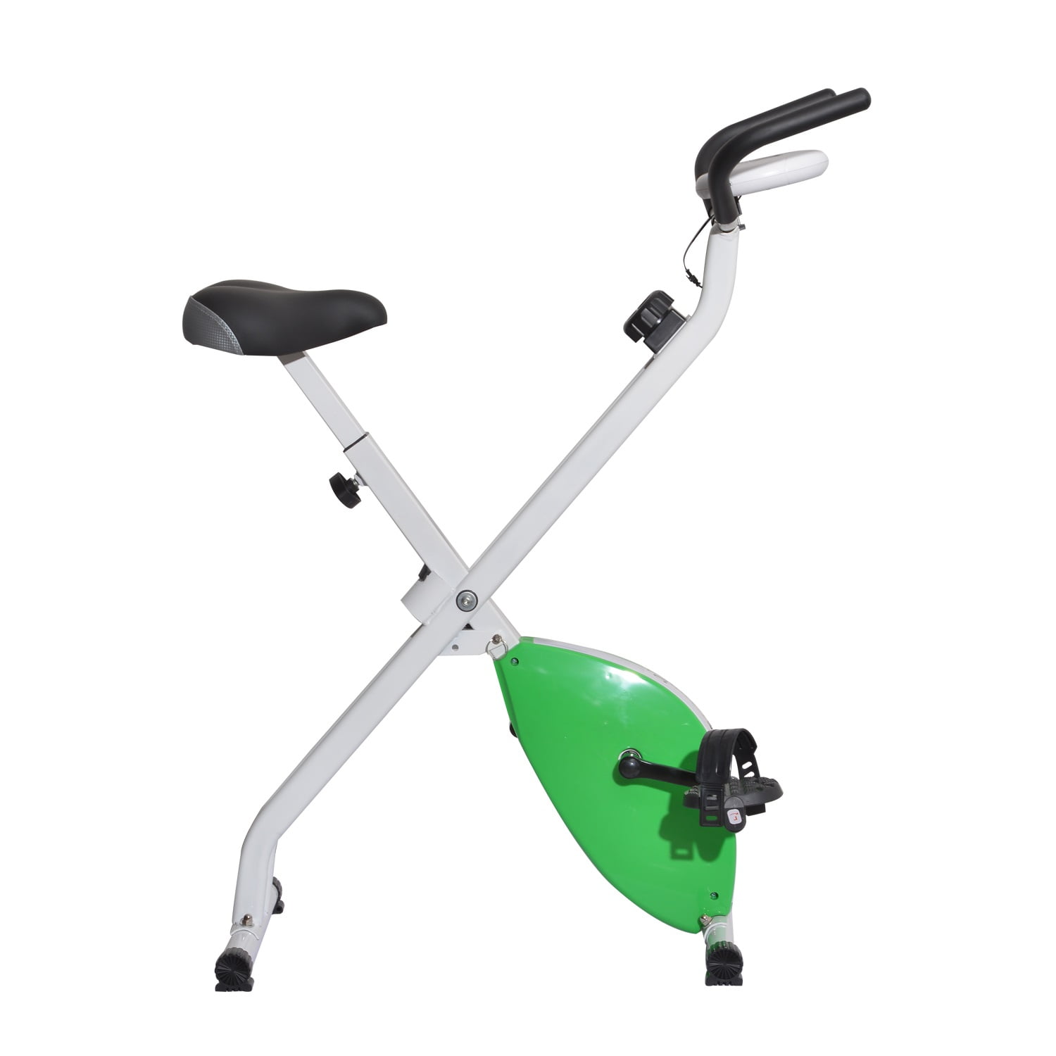 Soozier upright exercise bike belt drive 2025 home gym magnetic resistance with lcd monitor