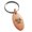 Rose, variant on Stainless Steel Tribal Biohazard Engraved Small Oval Charm Keychain Keyring