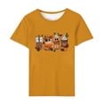 thumbnail image 2 of Lilgiuy Thankful Grateful Blessed Shirts for Women Thanksgiving Pumpkin T-Shirt Graphic Fall Tshirts for Matching Leggings Pants or Coat, 2 of 3