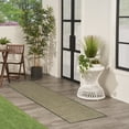 thumbnail image 4 of Nourison Courtyard 2'2" x 10' Green Modern Rug, 4 of 10