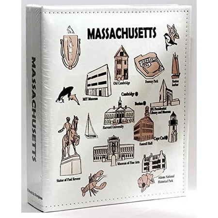 Massachusetts Embossed Photo Album 200 Photos / 4x6