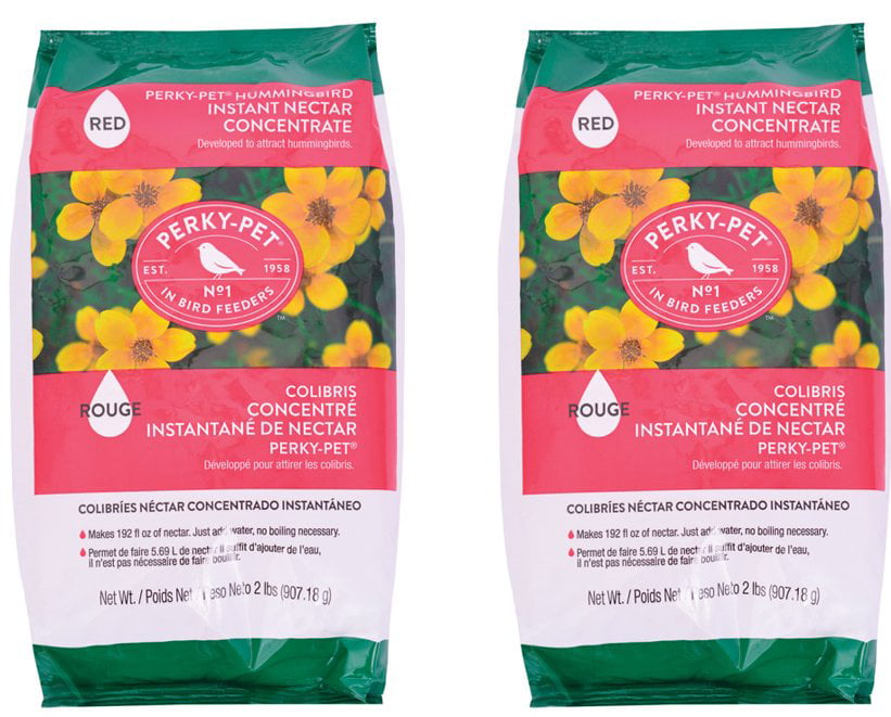 Perky Pet 5.3 oz Instant Hummingbird food  Red Nectar Concentrate   2 pack 