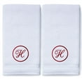 thumbnail image 3 of Monogrammed Hand Towels for Bathroom Kitchen Makeup | Personalized Gift for Wedding-Bridal | Custom Luxury Turkish Towel | Spa Collection, Oversized, 16 X 30 Inch, Set of 2, 3 of 3