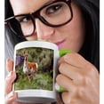 thumbnail image 2 of 3drose, Coyote N Antelope Share the Land, 11oz Two-tone Green Mug, 2 of 6