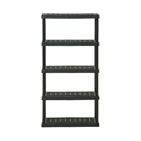 5 Tier 18" x 36" x 72" Hart Ventilated Resin Shelving: 750lb capacity