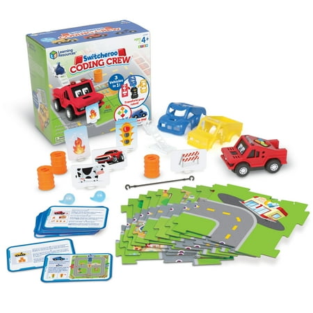 Learning Resources Switcheroo Coding Crew, Code Games for Boys and Girls, Robotics, Ages 4 +
