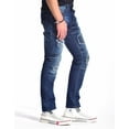 thumbnail image 6 of RING OF FIRE Men's Five Pockets Moto Slim Fit Stretch Jeans Size 30 to 38, 6 of 10