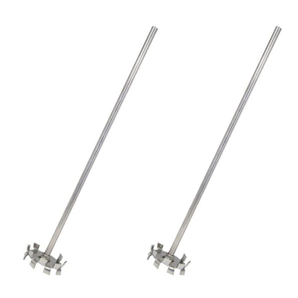 2X Disco de Dispersión Impulsor de Dispersión Impulsor de Cuchilla Dispersante Varilla de Dispersión de Disco de 6 cm (Disco de 2,36 Pulgadas con 0,31 X 11,8 Pulgadas)