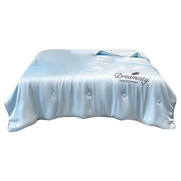 Edredn De Seda Refrescante, Lavable, Transpirable, Ligero, Ideal Para Personas Calurosas, Habitaciones Con Aire Acondicionado, Confort Veraniego, Tejido Hipoalergnico, Perfecto Para, UKHBMC