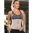 thumbnail image 6 of SAYFUT Women's Control Tummy Underbust Corset Waist Trainer Cincher Sport Sauna Sweat Slimming Body Shaper with Zipper, 6 of 7