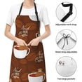 thumbnail image 4 of Kdxio Sloths Need More Coffee Apron with Pockets Adjustable Kitchen Aprons for Men Women Waterproof Aprons for Cooking,Drawing,Crafting, Baking Household Cleaning, 4 of 8
