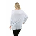 thumbnail image 3 of Women's Plus Size Long Sleeve Dolman Top, 3 of 7
