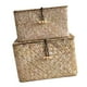 thumbnail image 4 of Worallymy, 2 uds., cesta de almacenamiento de cubo tejida a mano de algas marinas, contenedor organizador de maquillaje tejido con tapa Worallymy JD735799724, 4 of 7