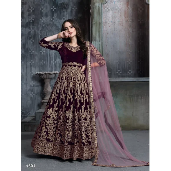 Pakistani New Wedding Eid Indian Bridal Anarkali Suit Dress Bollywood Party Gown