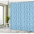 thumbnail image 4 of Ambesonne Japanese Print Shower Curtain, Classic Flora Art, 69"Wx70"L, Pale Azure Blue Teal, 4 of 4