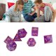 thumbnail image 5 of Dados poliédricos Mellow Clear Number Juego de rol Dados Exquisito Portable 7pcs Resina para fiesta de vacaciones ANGGREK Otros, 5 of 8