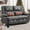 Gray, variant on Feelsun 62" Loveseat Recliner Sofa, 150° Manual Reclining Couch with Massage & Lumbar Heat, Wall Hugger PU Leather Home Theater Seating with USB Ports, Cup Holder & Side Pocket for Living Room, RV
