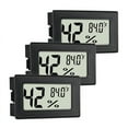 thumbnail image 1 of Multifunctional Indoor Digital Thermometer Hygrometer - 3 Pack, Humidity Meters Gauge with Built-In Probe, 1 of 7