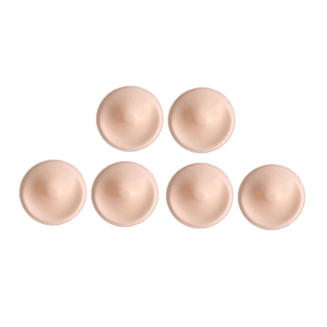 3 pares de insertos de almohadillas para sujetador, copas deportivas cómodas y redondas con efecto push up, realzadores de pecho Piel